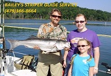 Striper fishing guide service